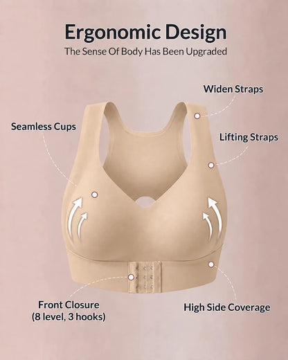 Shaping Posture Corrector Push-up Bra Women Seamless Wireless Underwear Front Button Bra Back Support Underwire Sport Bra Yoga
