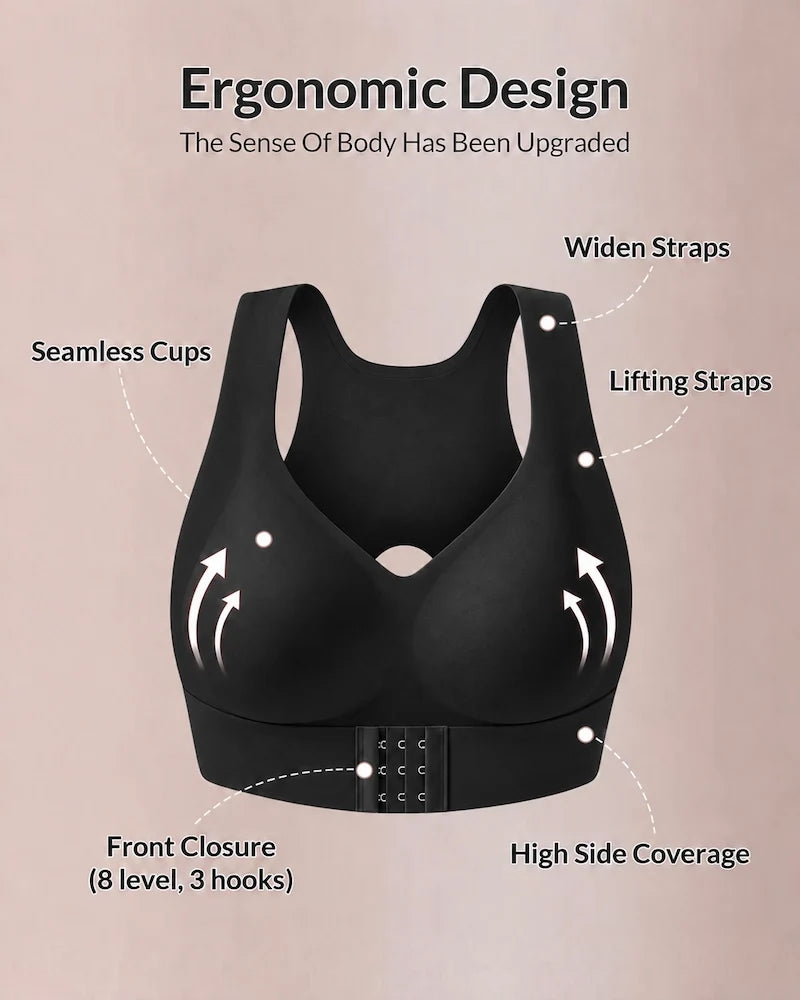 Shaping Posture Corrector Push-up Bra Women Seamless Wireless Underwear Front Button Bra Back Support Underwire Sport Bra Yoga