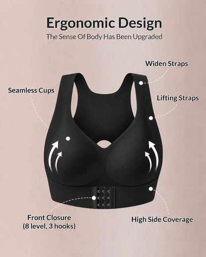 Shaping Posture Corrector Push-up Bra Women Seamless Wireless Underwear Front Button Bra Back Support Underwire Sport Bra Yoga